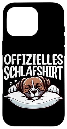 Offizielles Schlafshirt Boxer Nickerchen Schlafanzug Hülle für iPhone 16 Pro Offizielles Schlafshirt Boxer Nickerchen Schlafanzug Hülle für iPhone 16 Pro von Schlafende Tiere Napper Spätaufsteher Nachtwäsche