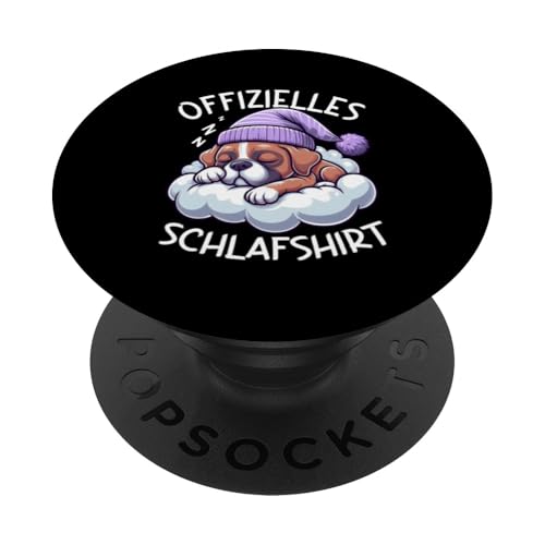 Offizielles Schlafshirt Boxer Nickerchen Schlafanzug PopSockets Klebender PopGrip Offizielles Schlafshirt Boxer Nickerchen Schlafanzug PopSockets Klebender PopGrip von Schlafende Tiere Napper Spätaufsteher Nachtwäsche