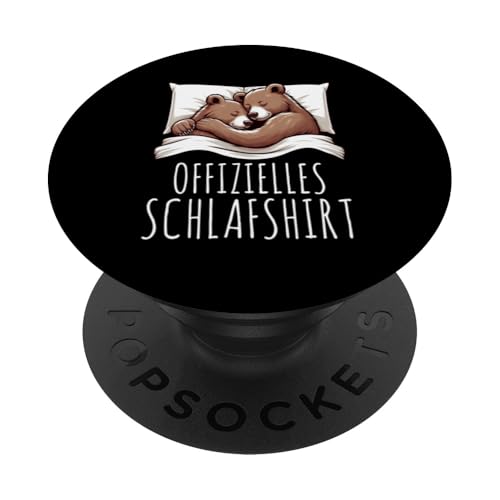 Offizielles Schlafshirt Braunbär Nickerchen Schlafanzug PopSockets Klebender PopGrip Offizielles Schlafshirt Braunbär Nickerchen Schlafanzug PopSockets Klebender PopGrip von Schlafende Tiere Napper Spätaufsteher Nachtwäsche