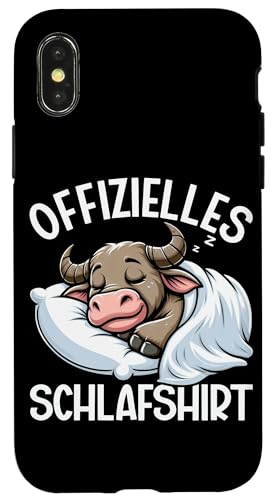 Offizielles Schlafshirt Büffel Nickerchen Schlafanzug Hülle für iPhone X/XS Offizielles Schlafshirt Büffel Nickerchen Schlafanzug Hülle für iPhone X/XS von Schlafende Tiere Napper Spätaufsteher Nachtwäsche