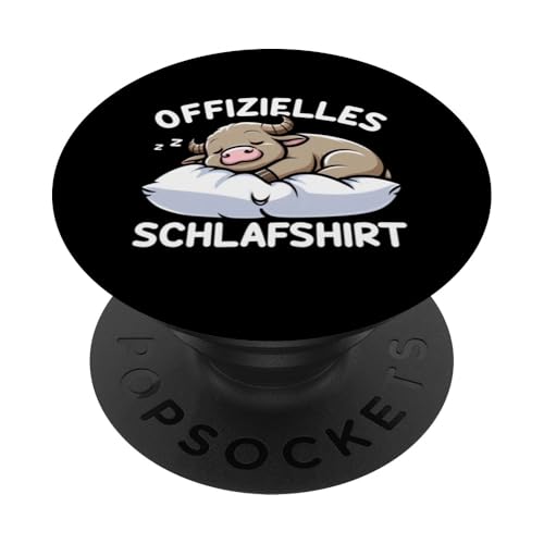 Offizielles Schlafshirt Büffel Nickerchen Schlafanzug PopSockets Klebender PopGrip Offizielles Schlafshirt Büffel Nickerchen Schlafanzug PopSockets Klebender PopGrip von Schlafende Tiere Napper Spätaufsteher Nachtwäsche