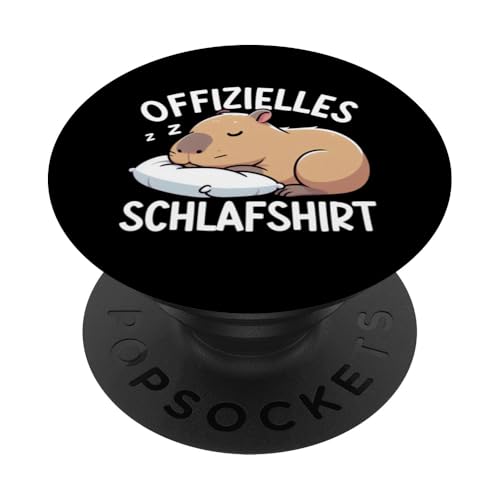 Offizielles Schlafshirt Capybara Nickerchen Schlafanzug PopSockets Klebender PopGrip Offizielles Schlafshirt Capybara Nickerchen Schlafanzug PopSockets Klebender PopGrip von Schlafende Tiere Napper Spätaufsteher Nachtwäsche