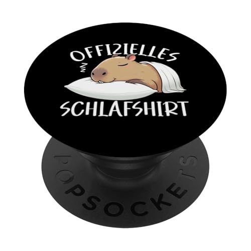 Offizielles Schlafshirt Capybara Nickerchen Schlafanzug PopSockets Klebender PopGrip Offizielles Schlafshirt Capybara Nickerchen Schlafanzug PopSockets Klebender PopGrip von Schlafende Tiere Napper Spätaufsteher Nachtwäsche