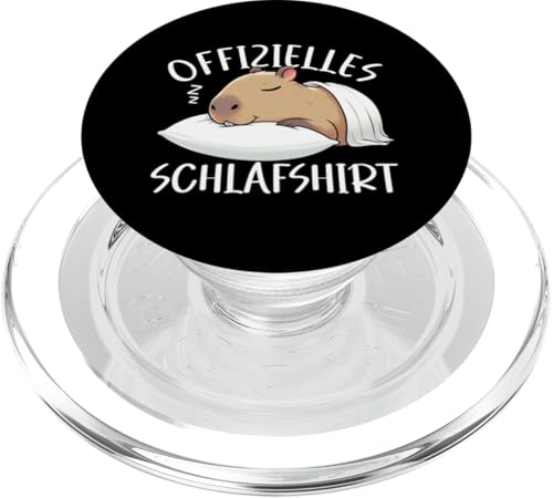 Offizielles Schlafshirt Capybara Nickerchen Schlafanzug PopSockets PopGrip für MagSafe Offizielles Schlafshirt Capybara Nickerchen Schlafanzug PopSockets PopGrip für MagSafe von Schlafende Tiere Napper Spätaufsteher Nachtwäsche