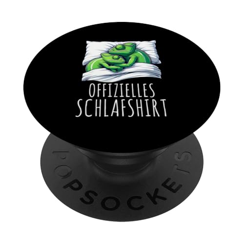 Offizielles Schlafshirt Chamäleon Nickerchen Schlafanzug PopSockets Klebender PopGrip Offizielles Schlafshirt Chamäleon Nickerchen Schlafanzug PopSockets Klebender PopGrip von Schlafende Tiere Napper Spätaufsteher Nachtwäsche