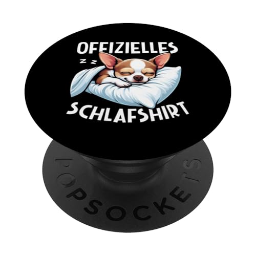 Offizielles Schlafshirt Chihuahua Nickerchen Schlafanzug PopSockets Klebender PopGrip Offizielles Schlafshirt Chihuahua Nickerchen Schlafanzug PopSockets Klebender PopGrip von Schlafende Tiere Napper Spätaufsteher Nachtwäsche