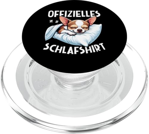 Offizielles Schlafshirt Chihuahua Nickerchen Schlafanzug PopSockets PopGrip für MagSafe Offizielles Schlafshirt Chihuahua Nickerchen Schlafanzug PopSockets PopGrip für MagSafe von Schlafende Tiere Napper Spätaufsteher Nachtwäsche