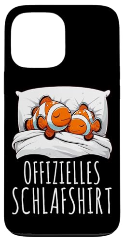 Offizielles Schlafshirt Clownfisch Nickerchen Schlafanzug Hülle für iPhone 13 Pro Max Offizielles Schlafshirt Clownfisch Nickerchen Schlafanzug Hülle für iPhone 13 Pro Max von Schlafende Tiere Napper Spätaufsteher Nachtwäsche