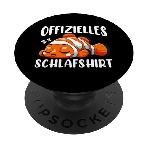 Offizielles Schlafshirt Clownfisch Nickerchen Schlafanzug PopSockets Klebender PopGrip Offizielles Schlafshirt Clownfisch Nickerchen Schlafanzug PopSockets Klebender PopGrip von Schlafende Tiere Napper Spätaufsteher Nachtwäsche