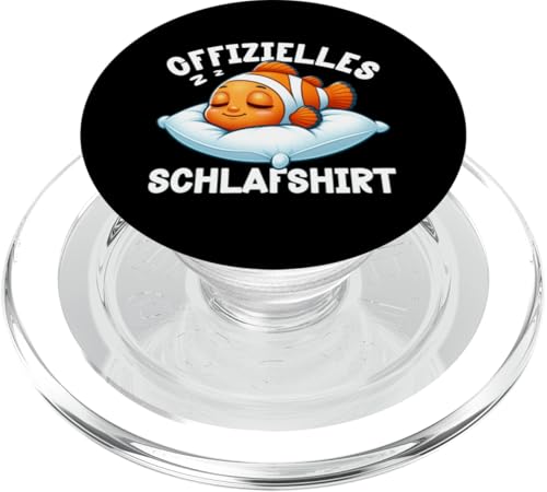 Offizielles Schlafshirt Clownfisch Nickerchen Schlafanzug PopSockets PopGrip für MagSafe Offizielles Schlafshirt Clownfisch Nickerchen Schlafanzug PopSockets PopGrip für MagSafe von Schlafende Tiere Napper Spätaufsteher Nachtwäsche