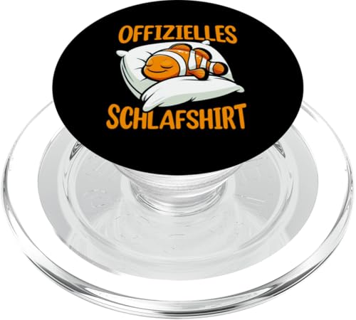 Offizielles Schlafshirt Clownfisch Nickerchen Schlafanzug PopSockets PopGrip für MagSafe Offizielles Schlafshirt Clownfisch Nickerchen Schlafanzug PopSockets PopGrip für MagSafe von Schlafende Tiere Napper Spätaufsteher Nachtwäsche