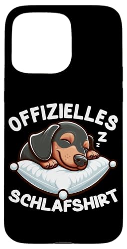 Offizielles Schlafshirt Dackel Nickerchen Schlafanzug Hülle für iPhone 15 Pro Max Offizielles Schlafshirt Dackel Nickerchen Schlafanzug Hülle für iPhone 15 Pro Max von Schlafende Tiere Napper Spätaufsteher Nachtwäsche