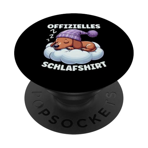 Offizielles Schlafshirt Dackel Nickerchen Schlafanzug PopSockets Klebender PopGrip Offizielles Schlafshirt Dackel Nickerchen Schlafanzug PopSockets Klebender PopGrip von Schlafende Tiere Napper Spätaufsteher Nachtwäsche