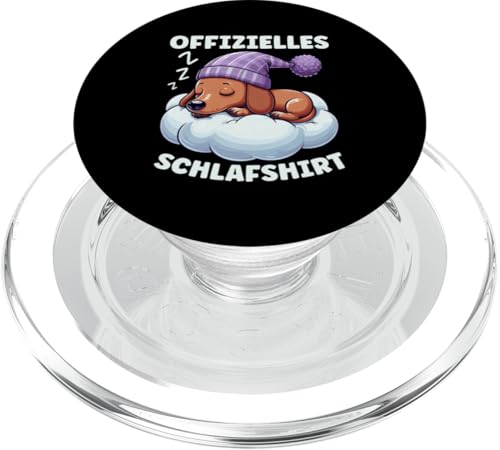 Offizielles Schlafshirt Dackel Nickerchen Schlafanzug PopSockets PopGrip für MagSafe Offizielles Schlafshirt Dackel Nickerchen Schlafanzug PopSockets PopGrip für MagSafe von Schlafende Tiere Napper Spätaufsteher Nachtwäsche