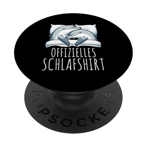Offizielles Schlafshirt Delfin Nickerchen Schlafanzug PopSockets Klebender PopGrip Offizielles Schlafshirt Delfin Nickerchen Schlafanzug PopSockets Klebender PopGrip von Schlafende Tiere Napper Spätaufsteher Nachtwäsche