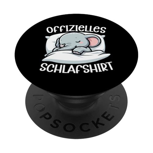 Offizielles Schlafshirt Elefant Nickerchen Schlafanzug PopSockets Klebender PopGrip Offizielles Schlafshirt Elefant Nickerchen Schlafanzug PopSockets Klebender PopGrip von Schlafende Tiere Napper Spätaufsteher Nachtwäsche