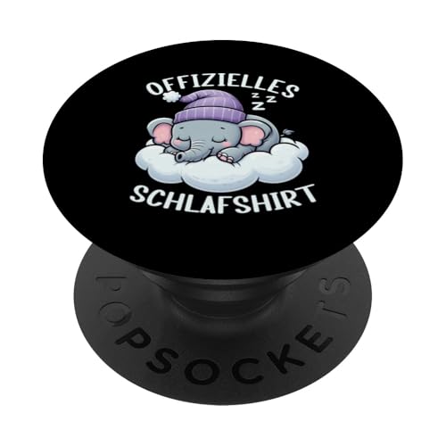 Offizielles Schlafshirt Elefant Nickerchen Schlafanzug PopSockets Klebender PopGrip Offizielles Schlafshirt Elefant Nickerchen Schlafanzug PopSockets Klebender PopGrip von Schlafende Tiere Napper Spätaufsteher Nachtwäsche