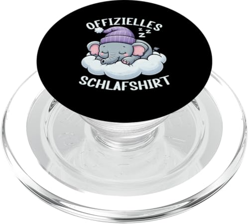 Offizielles Schlafshirt Elefant Nickerchen Schlafanzug PopSockets PopGrip für MagSafe Offizielles Schlafshirt Elefant Nickerchen Schlafanzug PopSockets PopGrip für MagSafe von Schlafende Tiere Napper Spätaufsteher Nachtwäsche