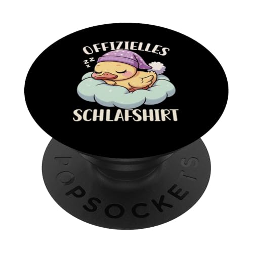 Offizielles Schlafshirt Ente Nickerchen Schlafanzug PopSockets Klebender PopGrip Offizielles Schlafshirt Ente Nickerchen Schlafanzug PopSockets Klebender PopGrip von Schlafende Tiere Napper Spätaufsteher Nachtwäsche