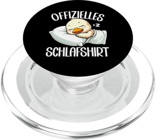 Offizielles Schlafshirt Ente Nickerchen Schlafanzug PopSockets PopGrip für MagSafe Offizielles Schlafshirt Ente Nickerchen Schlafanzug PopSockets PopGrip für MagSafe von Schlafende Tiere Napper Spätaufsteher Nachtwäsche