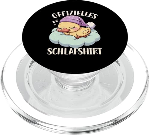 Offizielles Schlafshirt Ente Nickerchen Schlafanzug PopSockets PopGrip für MagSafe Offizielles Schlafshirt Ente Nickerchen Schlafanzug PopSockets PopGrip für MagSafe von Schlafende Tiere Napper Spätaufsteher Nachtwäsche