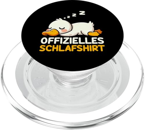 Offizielles Schlafshirt Ente Nickerchen Schlafanzug PopSockets PopGrip für MagSafe Offizielles Schlafshirt Ente Nickerchen Schlafanzug PopSockets PopGrip für MagSafe von Schlafende Tiere Napper Spätaufsteher Nachtwäsche