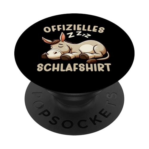 Offizielles Schlafshirt Esel Nickerchen Schlafanzug PopSockets Klebender PopGrip Offizielles Schlafshirt Esel Nickerchen Schlafanzug PopSockets Klebender PopGrip von Schlafende Tiere Napper Spätaufsteher Nachtwäsche