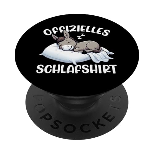 Offizielles Schlafshirt Esel Nickerchen Schlafanzug PopSockets Klebender PopGrip Offizielles Schlafshirt Esel Nickerchen Schlafanzug PopSockets Klebender PopGrip von Schlafende Tiere Napper Spätaufsteher Nachtwäsche