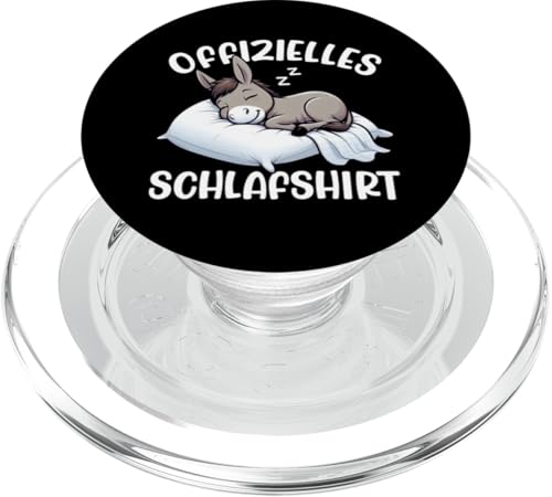Offizielles Schlafshirt Esel Nickerchen Schlafanzug PopSockets PopGrip für MagSafe Offizielles Schlafshirt Esel Nickerchen Schlafanzug PopSockets PopGrip für MagSafe von Schlafende Tiere Napper Spätaufsteher Nachtwäsche
