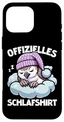 Offizielles Schlafshirt Falke Nickerchen Schlafanzug Hülle für iPhone 16 Pro Max Offizielles Schlafshirt Falke Nickerchen Schlafanzug Hülle für iPhone 16 Pro Max von Schlafende Tiere Napper Spätaufsteher Nachtwäsche