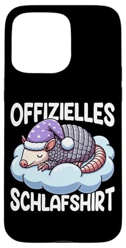 Offizielles Schlafshirt Gürteltier Nickerchen Schlafanzug Hülle für iPhone 15 Pro Max Offizielles Schlafshirt Gürteltier Nickerchen Schlafanzug Hülle für iPhone 15 Pro Max von Schlafende Tiere Napper Spätaufsteher Nachtwäsche