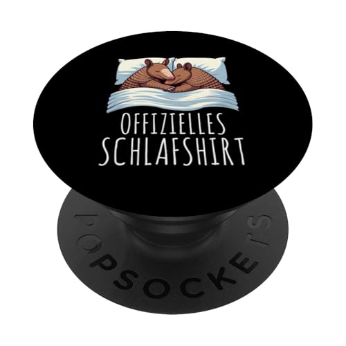 Offizielles Schlafshirt Gürteltier Nickerchen Schlafanzug PopSockets Klebender PopGrip Offizielles Schlafshirt Gürteltier Nickerchen Schlafanzug PopSockets Klebender PopGrip von Schlafende Tiere Napper Spätaufsteher Nachtwäsche