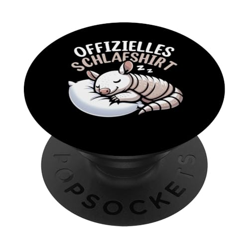 Offizielles Schlafshirt Gürteltier Nickerchen Schlafanzug PopSockets Klebender PopGrip Offizielles Schlafshirt Gürteltier Nickerchen Schlafanzug PopSockets Klebender PopGrip von Schlafende Tiere Napper Spätaufsteher Nachtwäsche