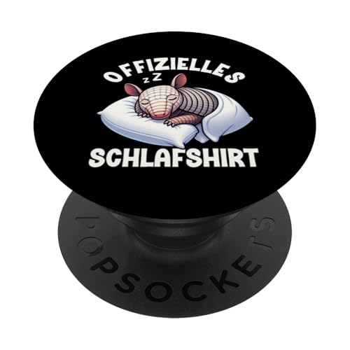 Offizielles Schlafshirt Gürteltier Nickerchen Schlafanzug PopSockets Klebender PopGrip Offizielles Schlafshirt Gürteltier Nickerchen Schlafanzug PopSockets Klebender PopGrip von Schlafende Tiere Napper Spätaufsteher Nachtwäsche