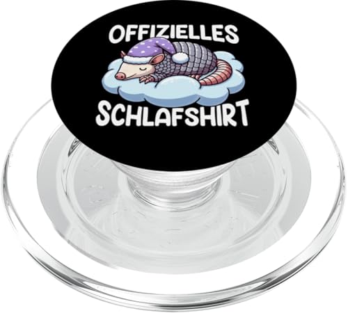 Offizielles Schlafshirt Gürteltier Nickerchen Schlafanzug PopSockets PopGrip für MagSafe Offizielles Schlafshirt Gürteltier Nickerchen Schlafanzug PopSockets PopGrip für MagSafe von Schlafende Tiere Napper Spätaufsteher Nachtwäsche