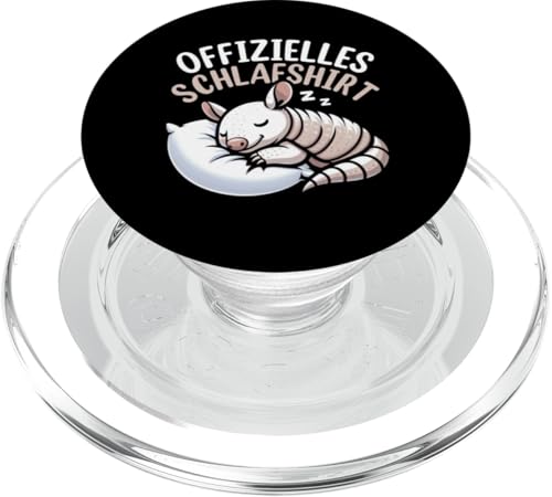 Offizielles Schlafshirt Gürteltier Nickerchen Schlafanzug PopSockets PopGrip für MagSafe Offizielles Schlafshirt Gürteltier Nickerchen Schlafanzug PopSockets PopGrip für MagSafe von Schlafende Tiere Napper Spätaufsteher Nachtwäsche