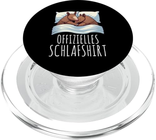 Offizielles Schlafshirt Gürteltier Nickerchen Schlafanzug PopSockets PopGrip für MagSafe Offizielles Schlafshirt Gürteltier Nickerchen Schlafanzug PopSockets PopGrip für MagSafe von Schlafende Tiere Napper Spätaufsteher Nachtwäsche