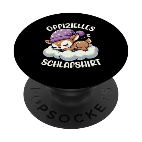Offizielles Schlafshirt Hirsch Nickerchen Schlafanzug PopSockets Klebender PopGrip Offizielles Schlafshirt Hirsch Nickerchen Schlafanzug PopSockets Klebender PopGrip von Schlafende Tiere Napper Spätaufsteher Nachtwäsche