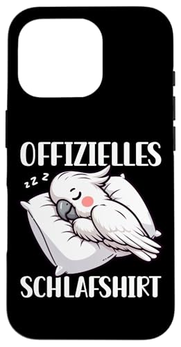 Offizielles Schlafshirt Kakadu Nickerchen Schlafanzug Hülle für iPhone 16 Pro Offizielles Schlafshirt Kakadu Nickerchen Schlafanzug Hülle für iPhone 16 Pro von Schlafende Tiere Napper Spätaufsteher Nachtwäsche