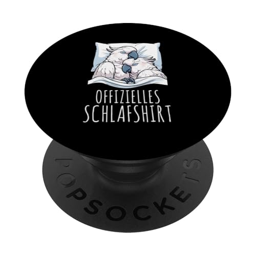 Offizielles Schlafshirt Kakadu Nickerchen Schlafanzug PopSockets Klebender PopGrip Offizielles Schlafshirt Kakadu Nickerchen Schlafanzug PopSockets Klebender PopGrip von Schlafende Tiere Napper Spätaufsteher Nachtwäsche