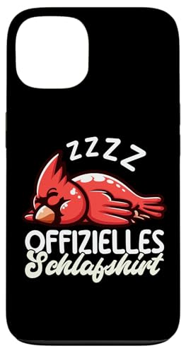 Offizielles Schlafshirt Kardinal Nickerchen Schlafanzug Hülle für iPhone 13 von Schlafende Tiere Napper Spätaufsteher Nachtwäsche