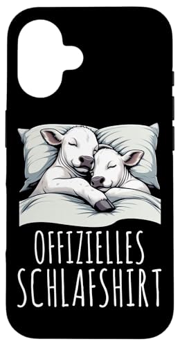 Offizielles Schlafshirt Kuh Nickerchen Schlafanzug Hülle für iPhone 16 Offizielles Schlafshirt Kuh Nickerchen Schlafanzug Hülle für iPhone 16 von Schlafende Tiere Napper Spätaufsteher Nachtwäsche
