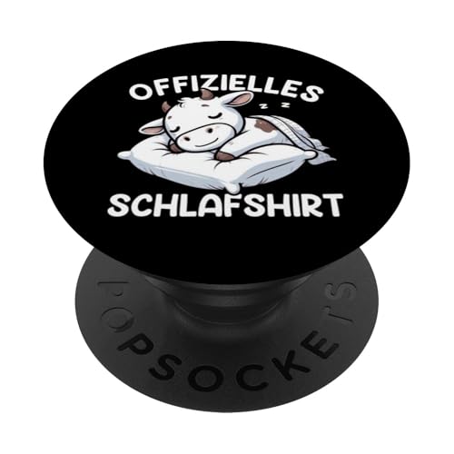 Offizielles Schlafshirt Kuh Nickerchen Schlafanzug PopSockets Klebender PopGrip Offizielles Schlafshirt Kuh Nickerchen Schlafanzug PopSockets Klebender PopGrip von Schlafende Tiere Napper Spätaufsteher Nachtwäsche
