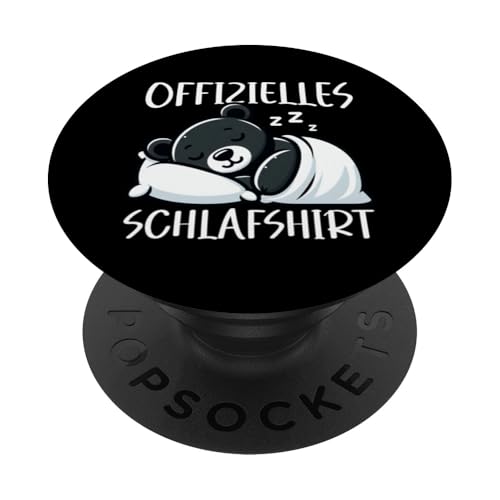 Offizielles Schlafshirt Schwarzbär Nickerchen Schlafanzug PopSockets Klebender PopGrip Offizielles Schlafshirt Schwarzbär Nickerchen Schlafanzug PopSockets Klebender PopGrip von Schlafende Tiere Napper Spätaufsteher Nachtwäsche