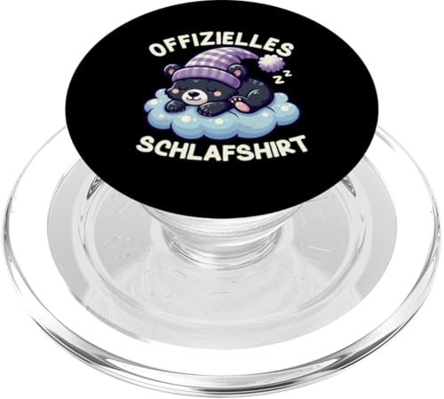 Offizielles Schlafshirt Schwarzbär Nickerchen Schlafanzug PopSockets PopGrip für MagSafe Offizielles Schlafshirt Schwarzbär Nickerchen Schlafanzug PopSockets PopGrip für MagSafe von Schlafende Tiere Napper Spätaufsteher Nachtwäsche