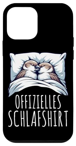 Offizielles Schlafshirt Spatz Nickerchen Schlafanzug Hülle für iPhone 12 mini von Schlafende Tiere Napper Spätaufsteher Nachtwäsche
