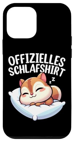 Offizielles Schlafshirt Streifenhörnchen Nickerchen Hülle für iPhone 12 mini von Schlafende Tiere Napper Spätaufsteher Nachtwäsche