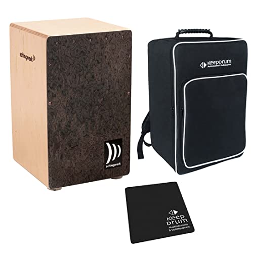 Schlagwerk CP 4007 La Peru Cajon Wurzel Holz + keepdrum Gig Bag + CP-01 Pad von Schlagwerk