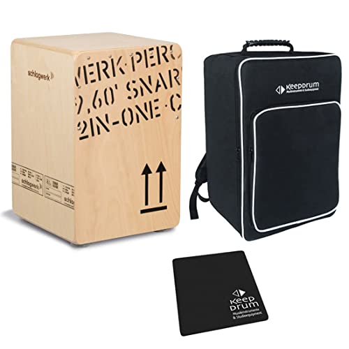 Schlagwerk Cajon + keepdrum Gig Bag + CP-01 Pad (CP403 NAT + Bag + Pad) von Schlagwerk