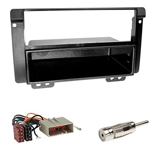 Einbauset : 2-DIN Radioblende - Halterung - Radio Blende mit Ablagefach - schwarz + ISO Adapter Set für Land Rover Freelander 2004-2006 Einbauset : 2-DIN Radioblende - Halterung - Radio Blende mit Ablagefach - schwarz + ISO Adapter Set für Land Rover Freelander 2004-2006 von Schlauer-Shop24